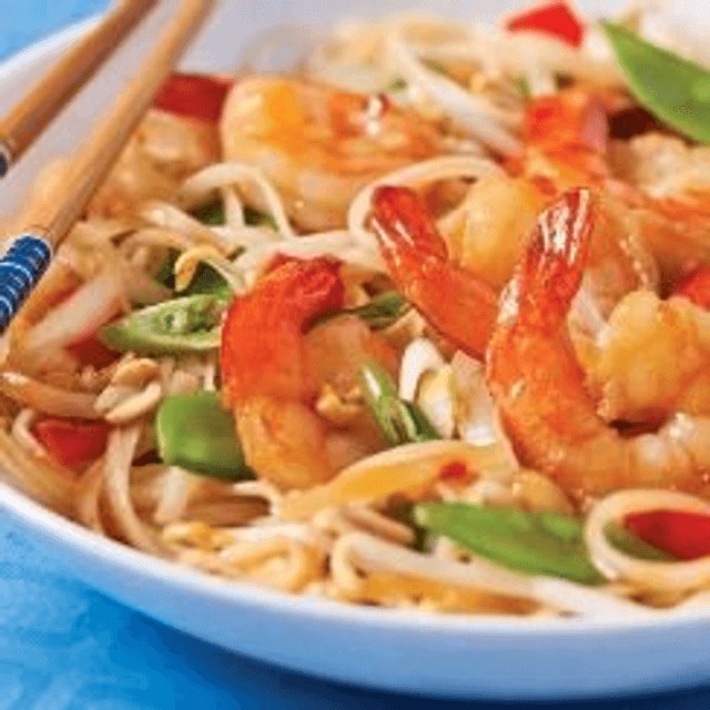 Pad Thaï aux crevettes, visuel de notre carte